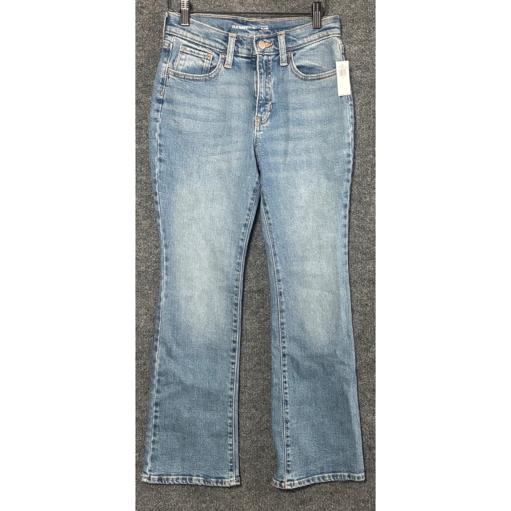 Old Navy Womens High Rise Flare Jeans Built in Tough Light Wash Size‎ 14 NWT